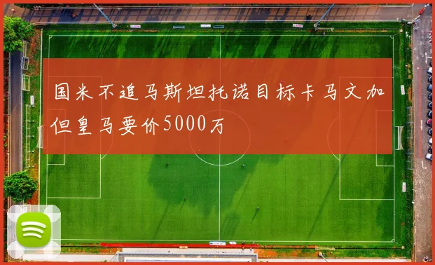 国米不追马斯坦托诺目标卡马文加但皇马要价5000万